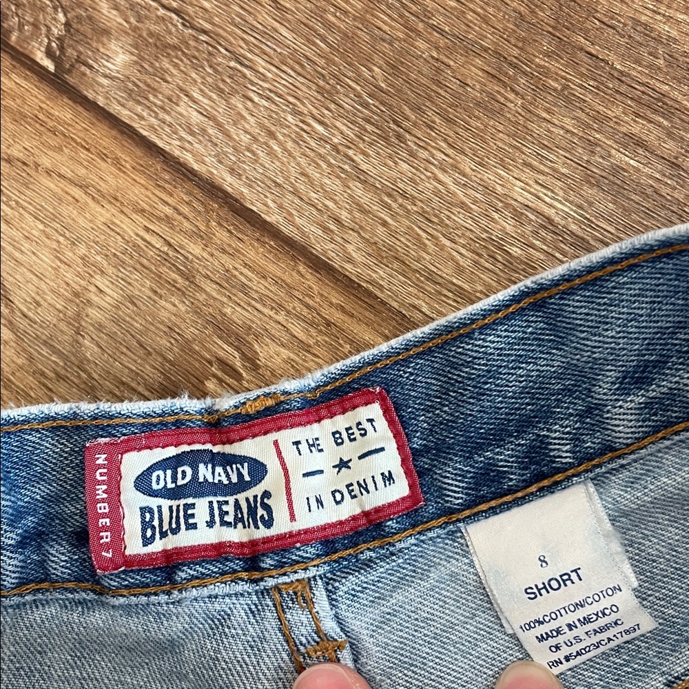 Vintage Old Navy Denim Blue Jeans Woman Size 8 Short - Picture 11 of 11